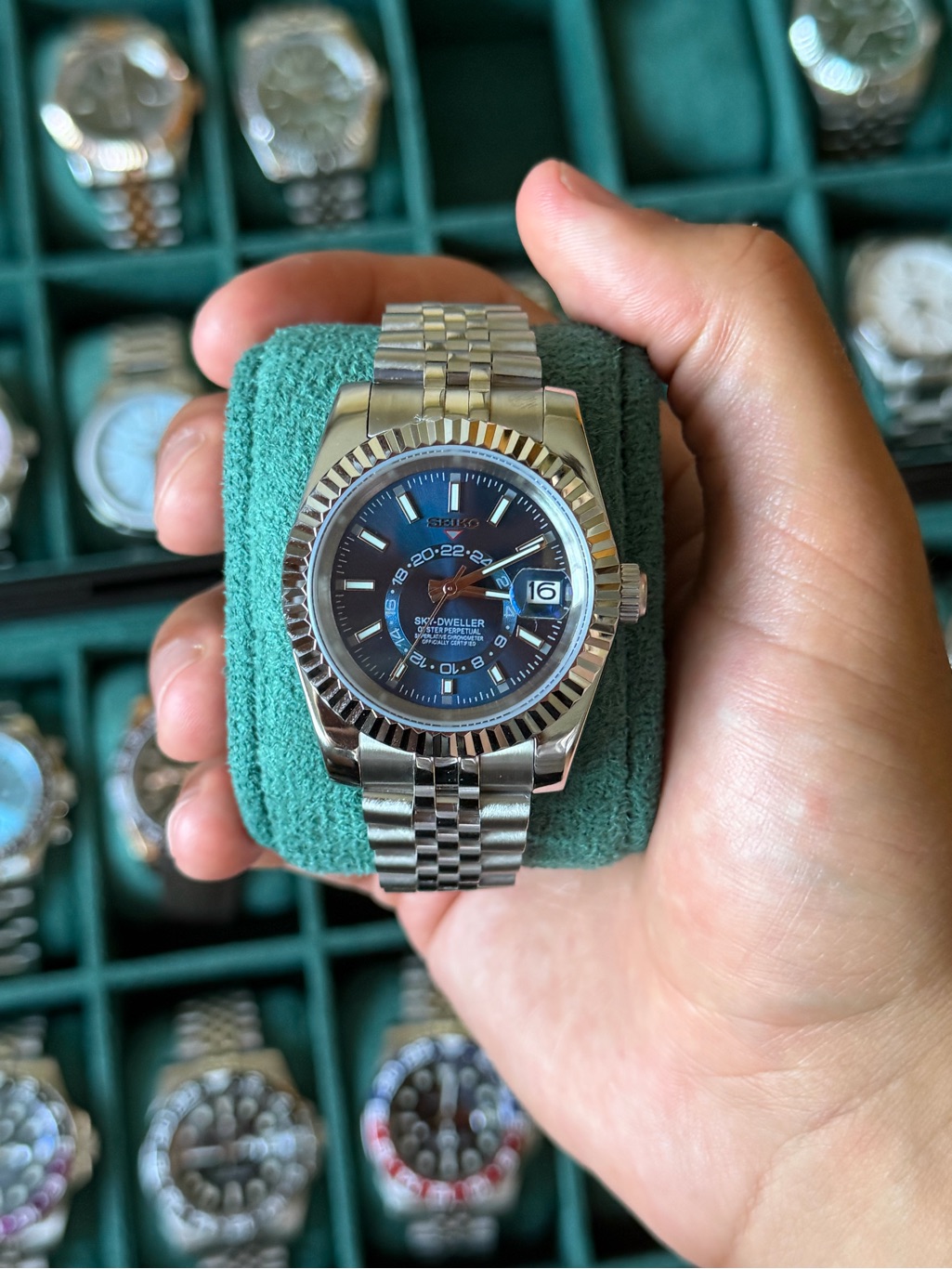 Seiko Mod Blue SkyDweller